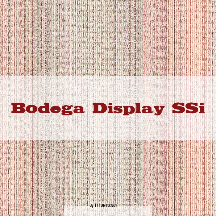 Bodega Display SSi example